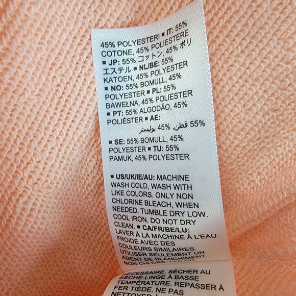 Unisex Organic Cotton Peach Crewneck Sweatshirt Newborn Lot of 2 - Picture 8 of 12